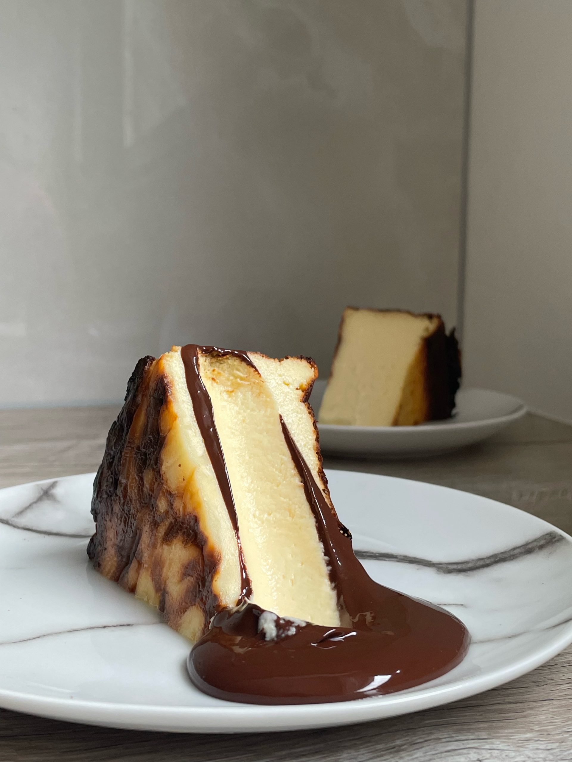 San Sebastian Cheesecake Slice